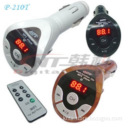 LED display car mp3 FM transmitter-- P-210T